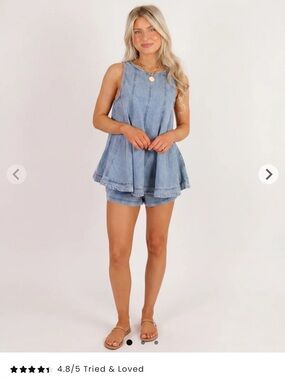 Light Blue Denim Jean Shorts - Casual Women’s Summer Short